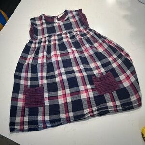 Tucker & Tate Blue Pink Plaid Short-sleeve Dress size 7
